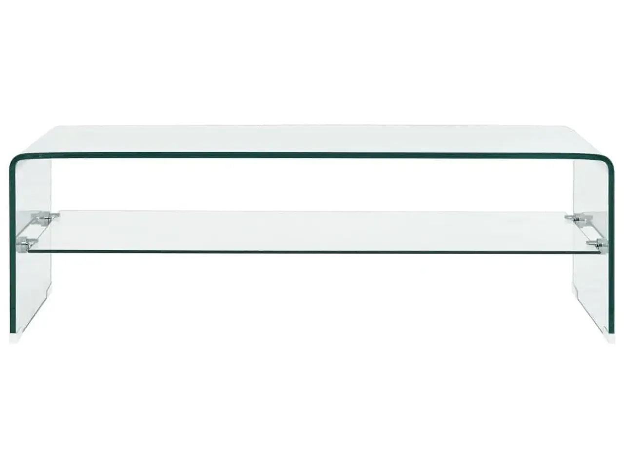 Billede 2 - Sofabord 98 x 45 x 31 cm hærdet glas transparent