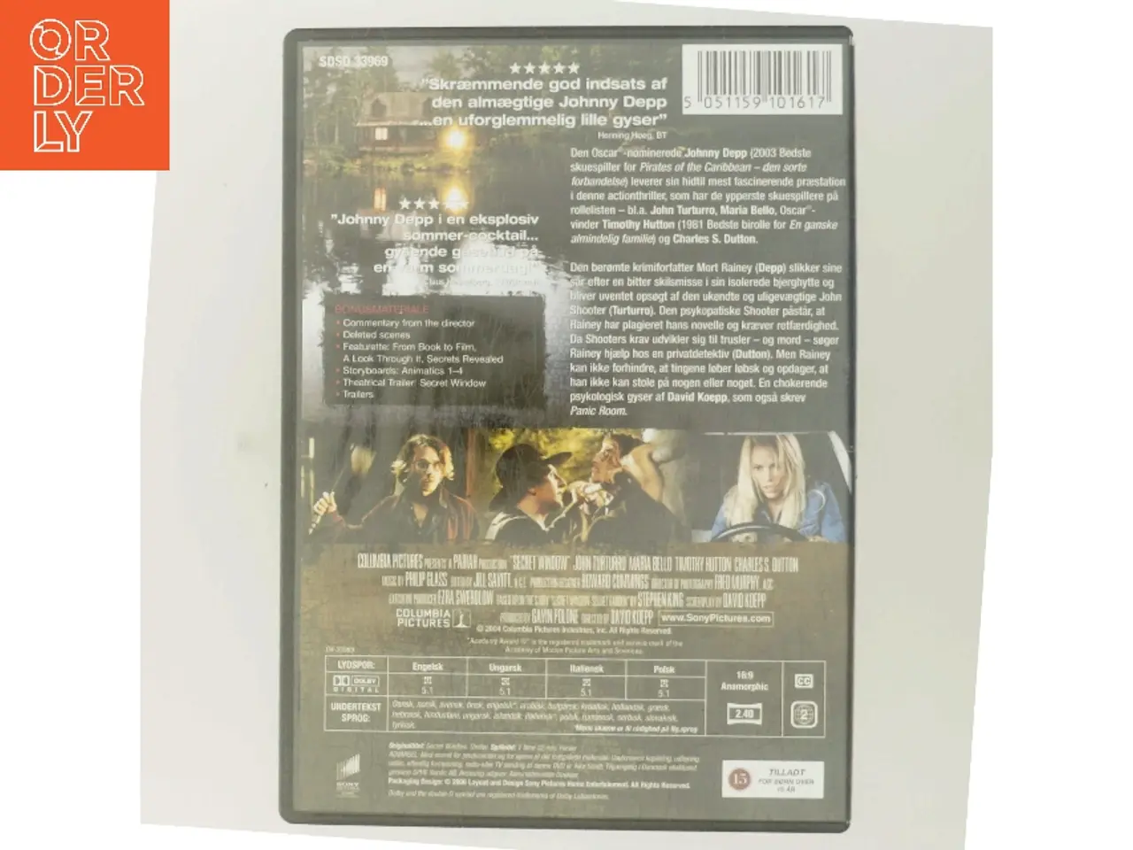 Billede 3 - DVD-film 'Secret Window' med Johnny Depp (DVD)
