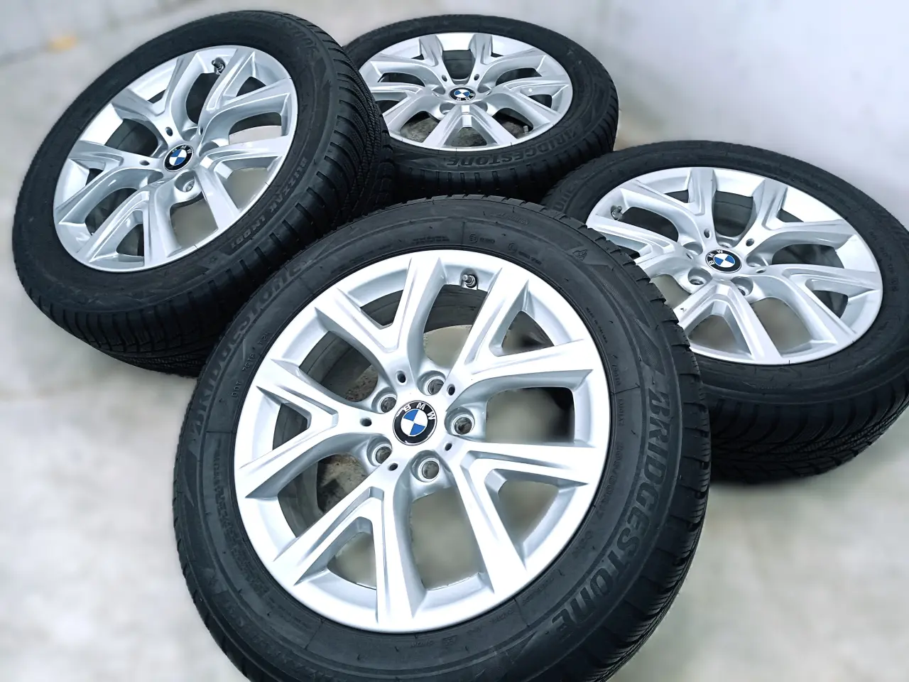 Billede 2 - 5x112 17" ET39 nav 66,6ø BMW vintersæt inkl.TPMS -