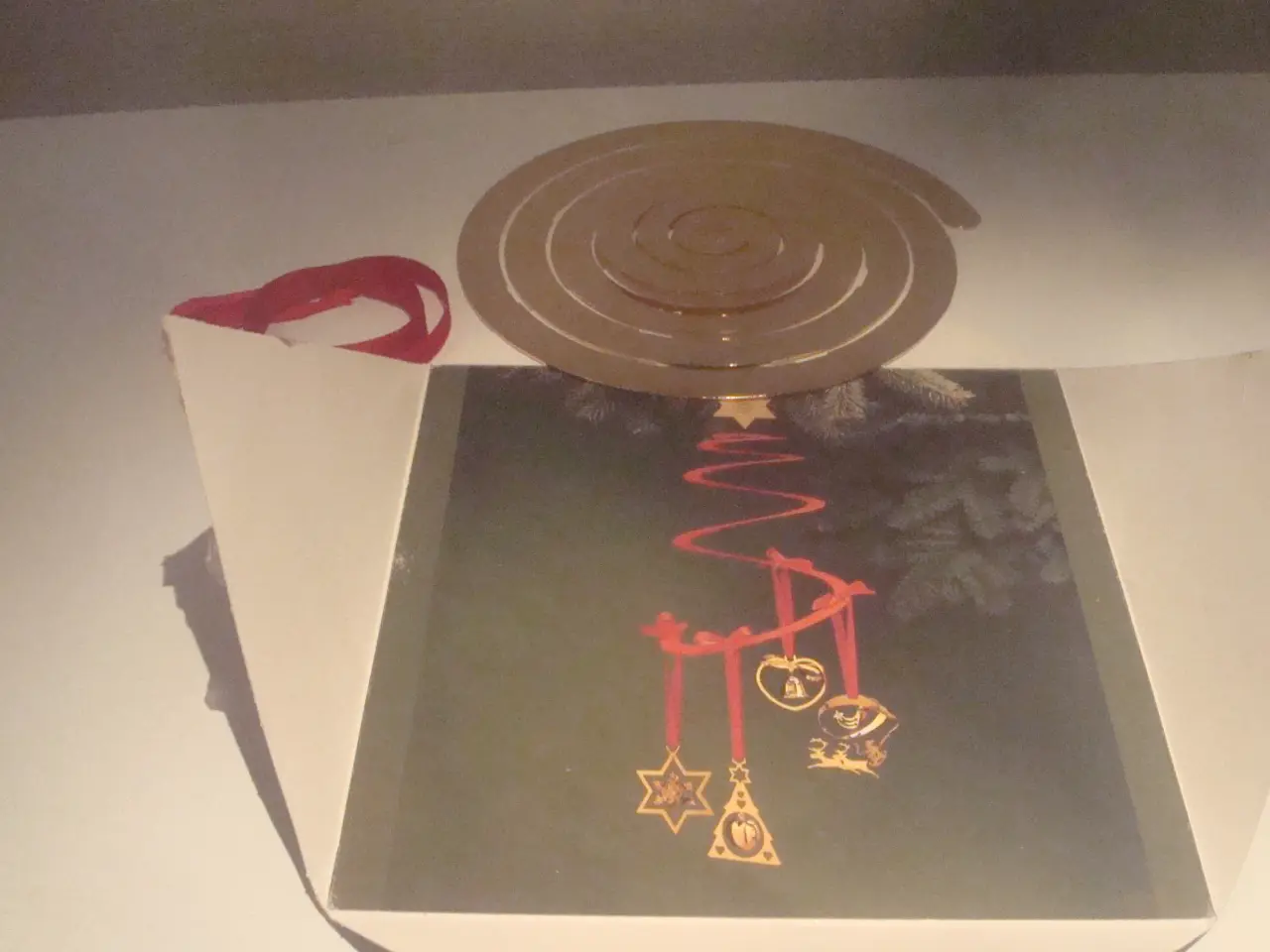 Billede 1 - SPIRAL GEORG JENSEN, forgyldt, org æske/bånd