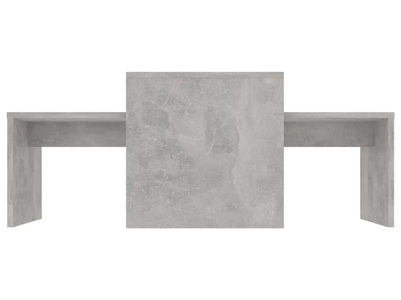 Billede 4 - Sofabordssæt i konstrueret træ - 100 × 48 × 40 cm, betongrå