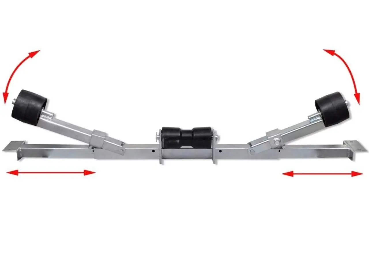 Billede 8 - Bundstøttebeslag til bådtrailer med kølruller 80-124 cm