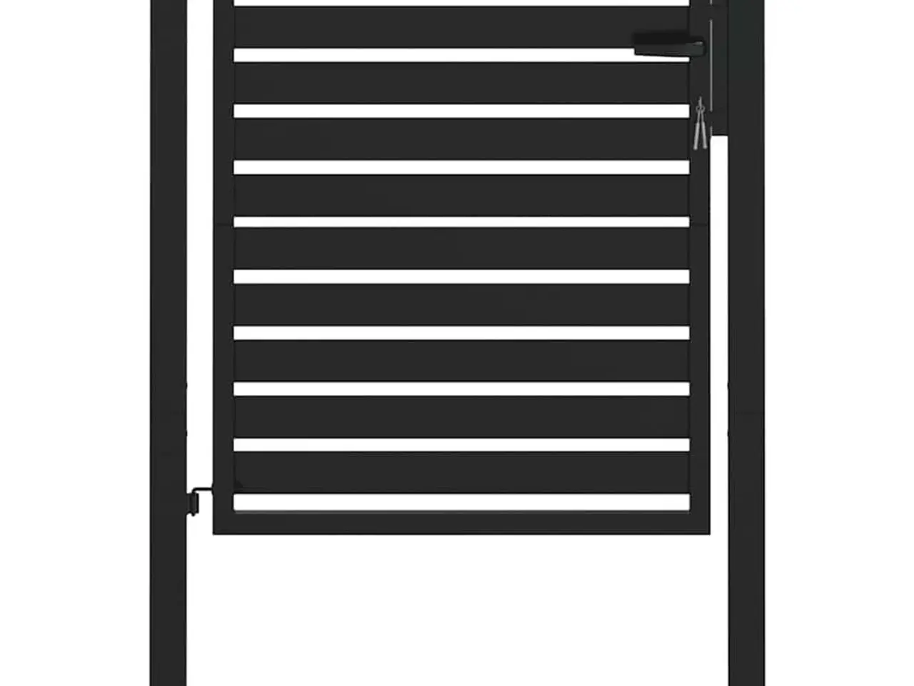 Billede 2 - Havelåge låsbar 100x100 cm aluminium sort
