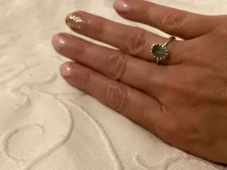 Carre, blue topaz ring