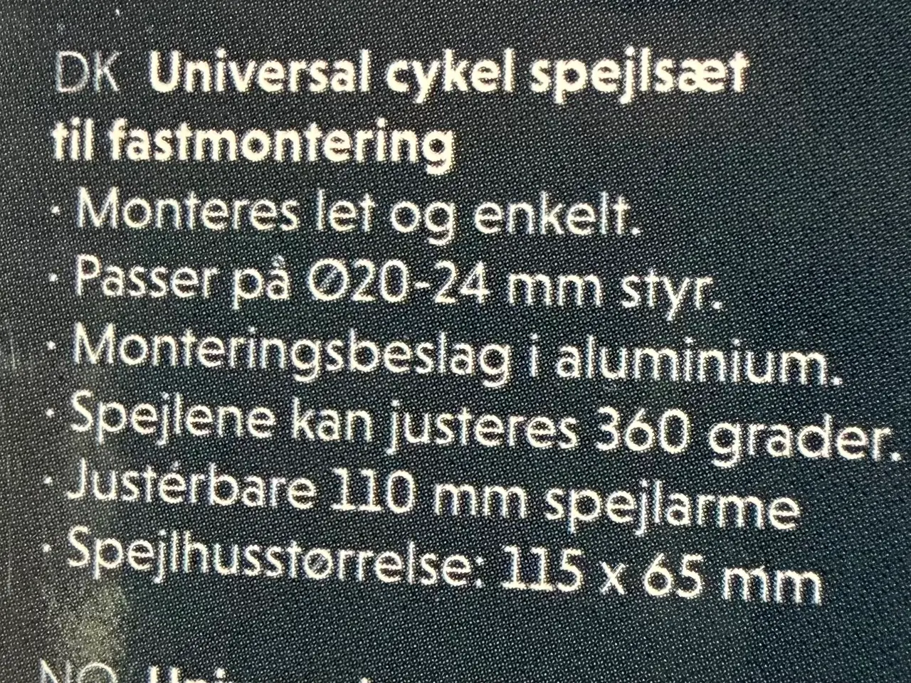 Billede 3 - Sidespejl til cykel