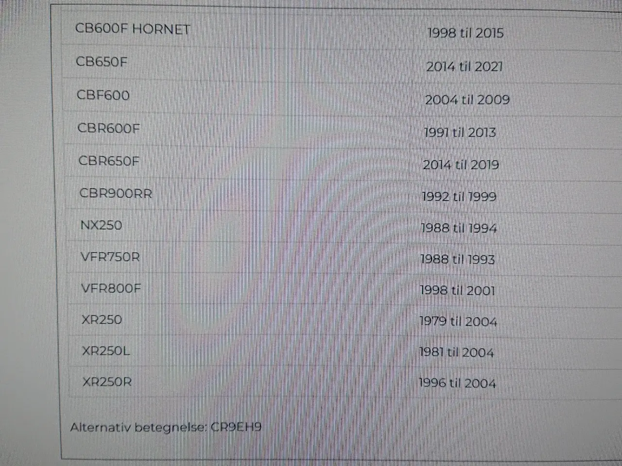 Billede 4 - Ny tændrør ,,NGK CR9EH 9