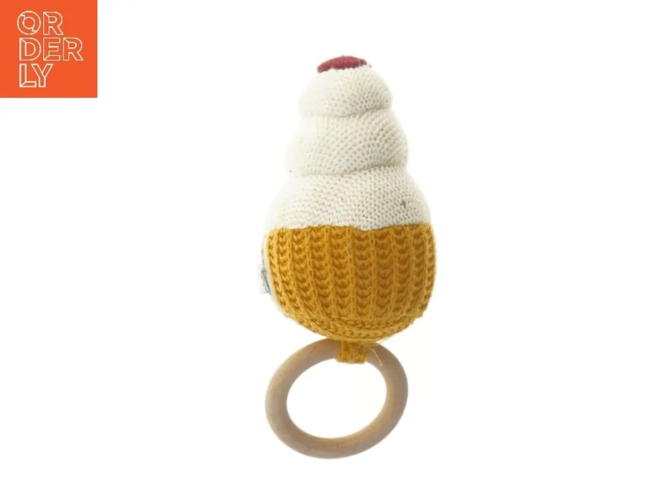Billede 2 - Strikket baby rangle (str. 20 cm)