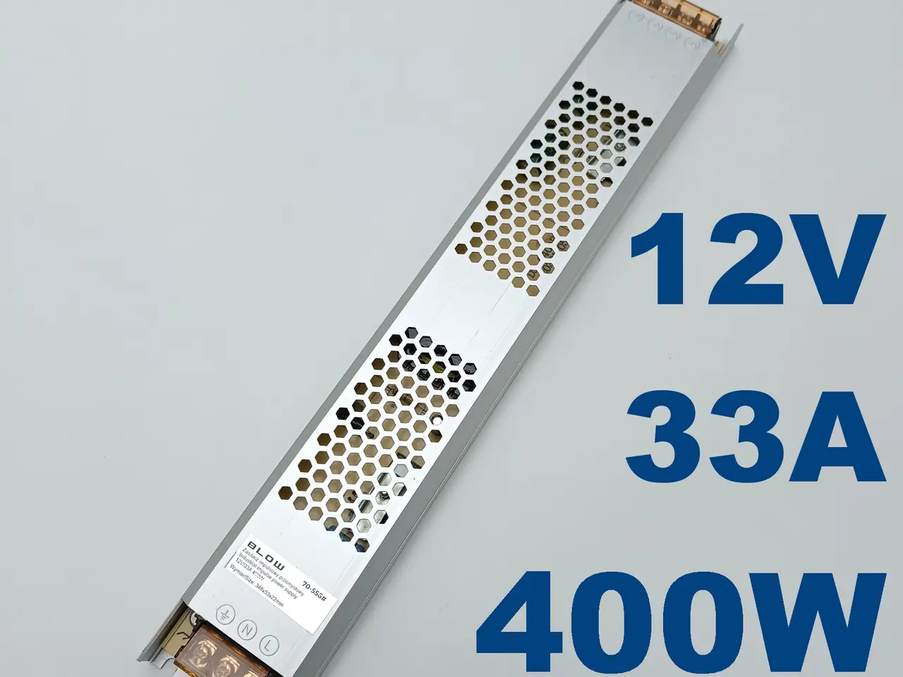 Billede 1 - NY! 12V 33A 400W SLIM Modulær Strømforsyning