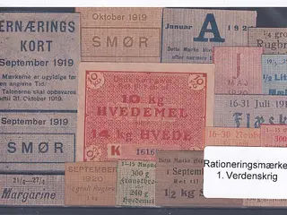 Rationeringsmærker - 1. Verdenskrig