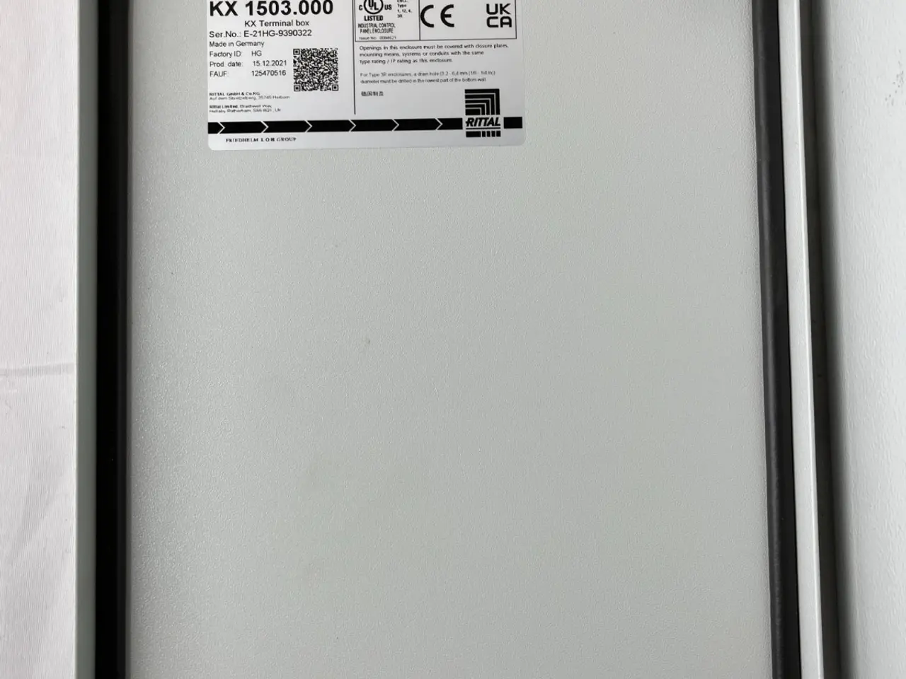 Billede 2 - Rittal KX 1503.000 Steel Terminal Junction Box