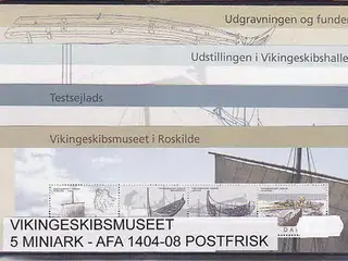 Vikingeskibsmuseet AFA 1404 -08. Postfrisk