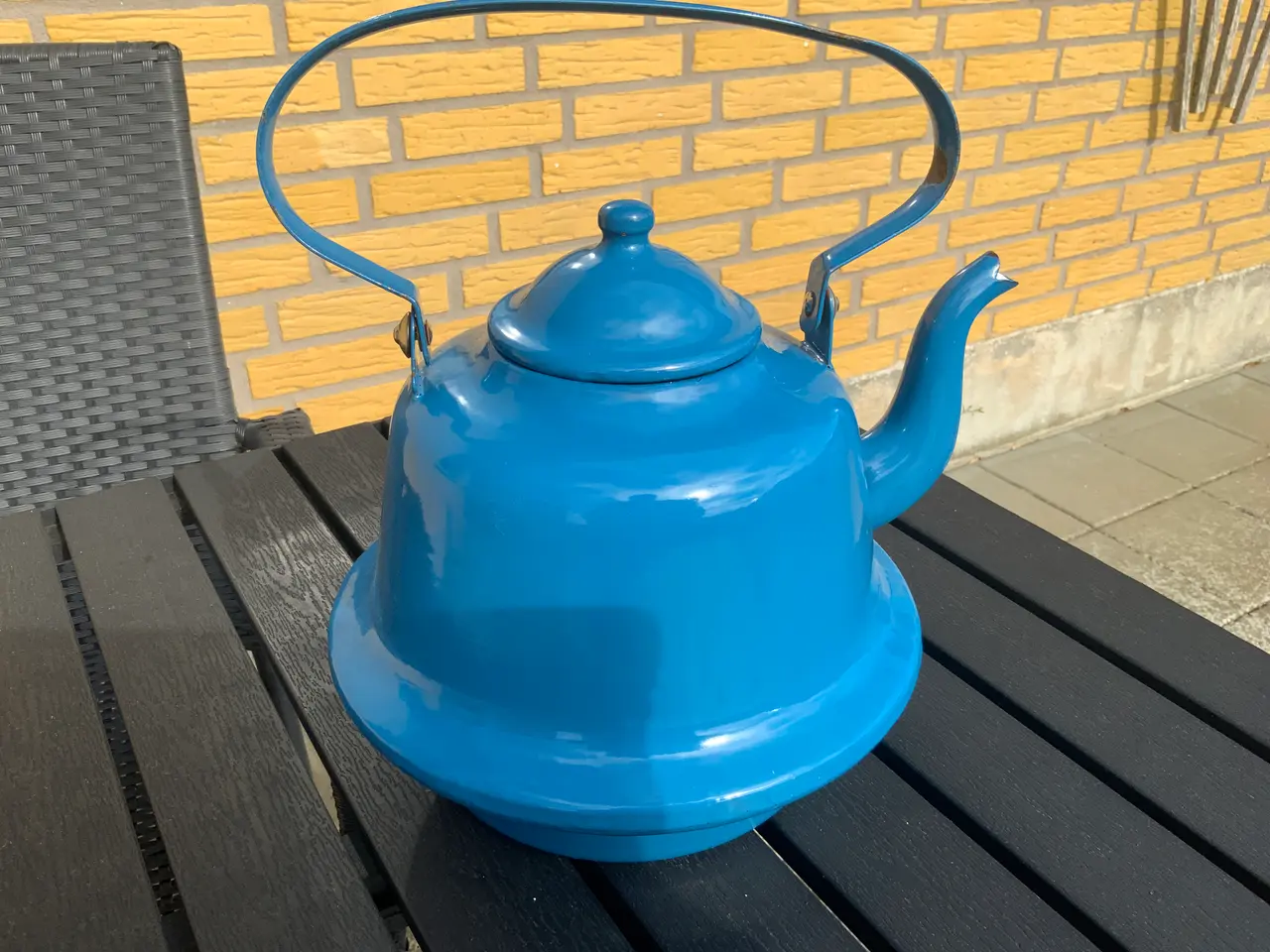 Billede 3 - Blå emalje kedel