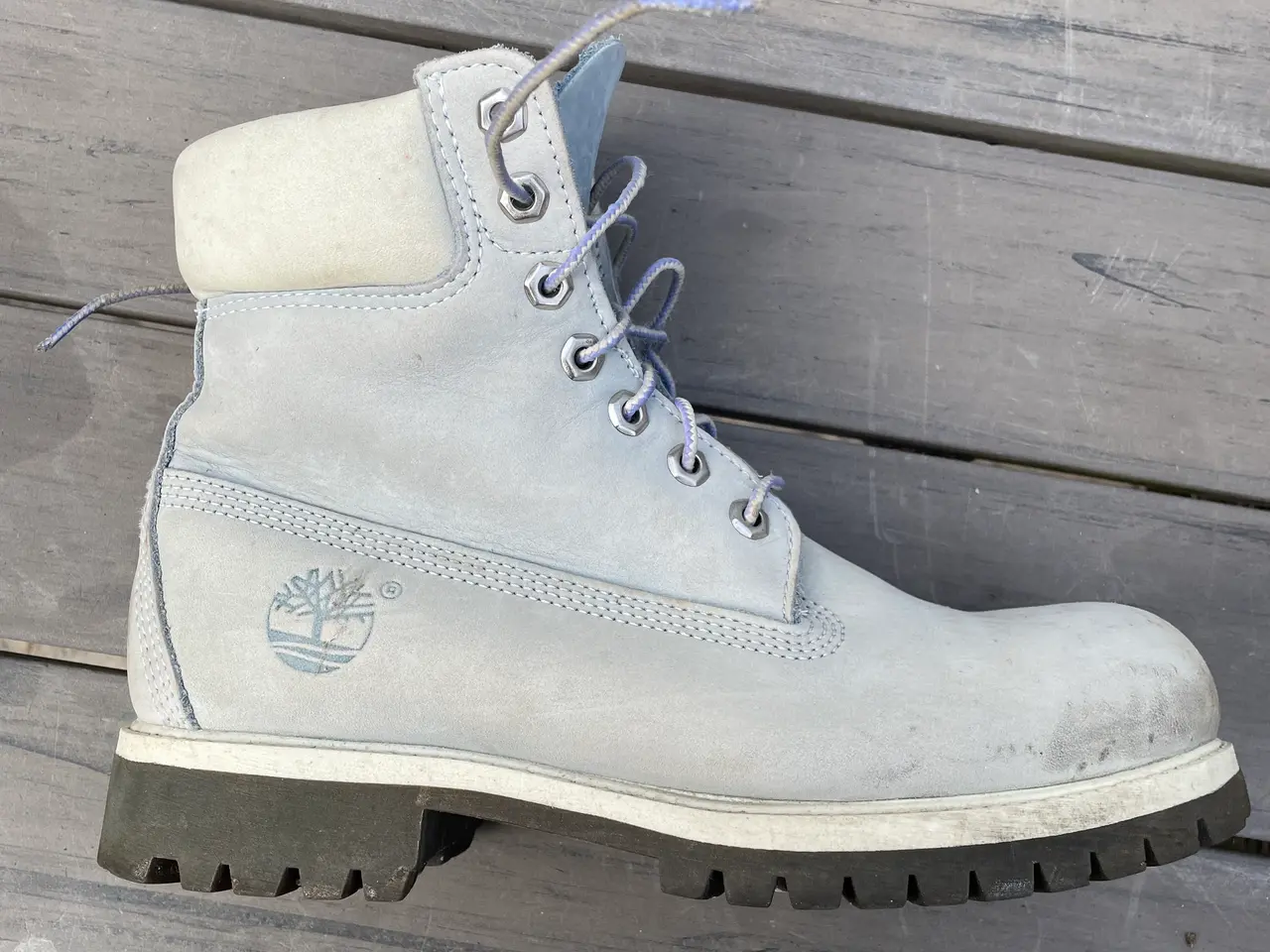 Billede 4 - Timberland støvler i lys blå