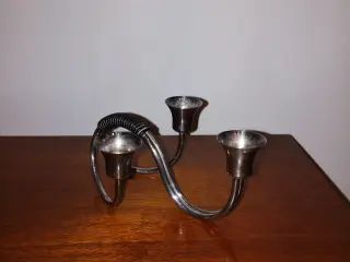 Flot vintage sølvplet lysestage