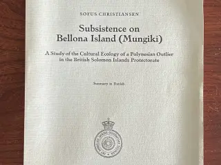 Subsistence on Bellona Island (Mungiki)