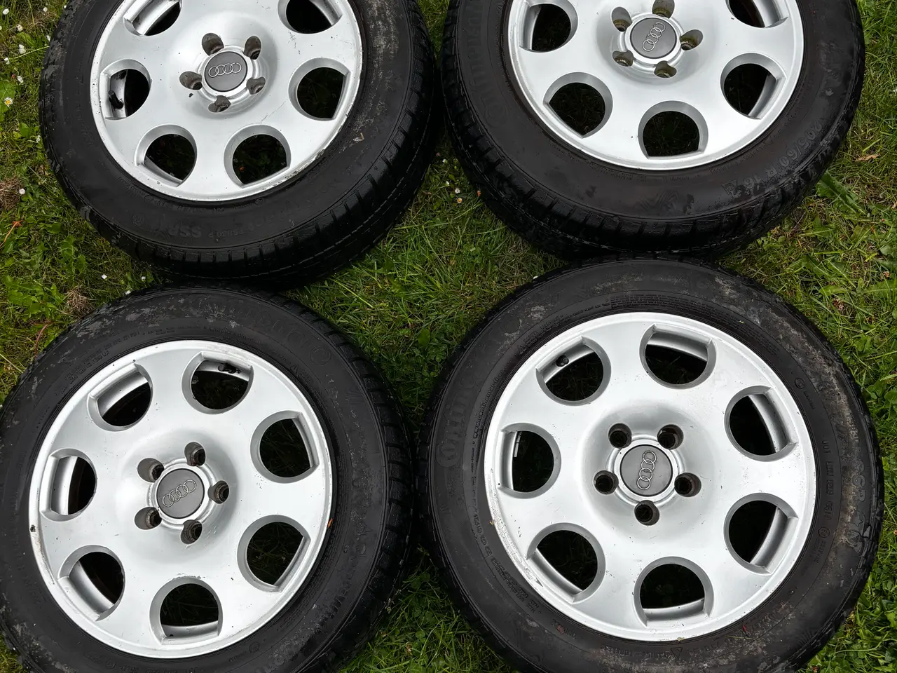 Billede 1 - Audi alufælge str 7x16 ET 15 dårlige dæk