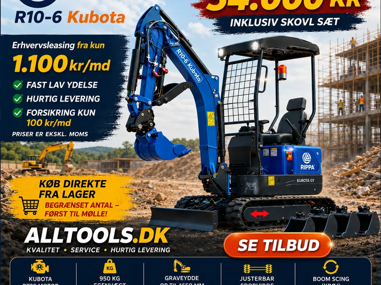 Billede 2 - Rippa R10-6 Eco Kubota