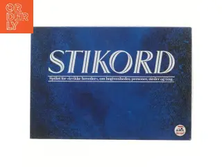 Stikord brætspil fra Danspil (str. 39x27 cm)
