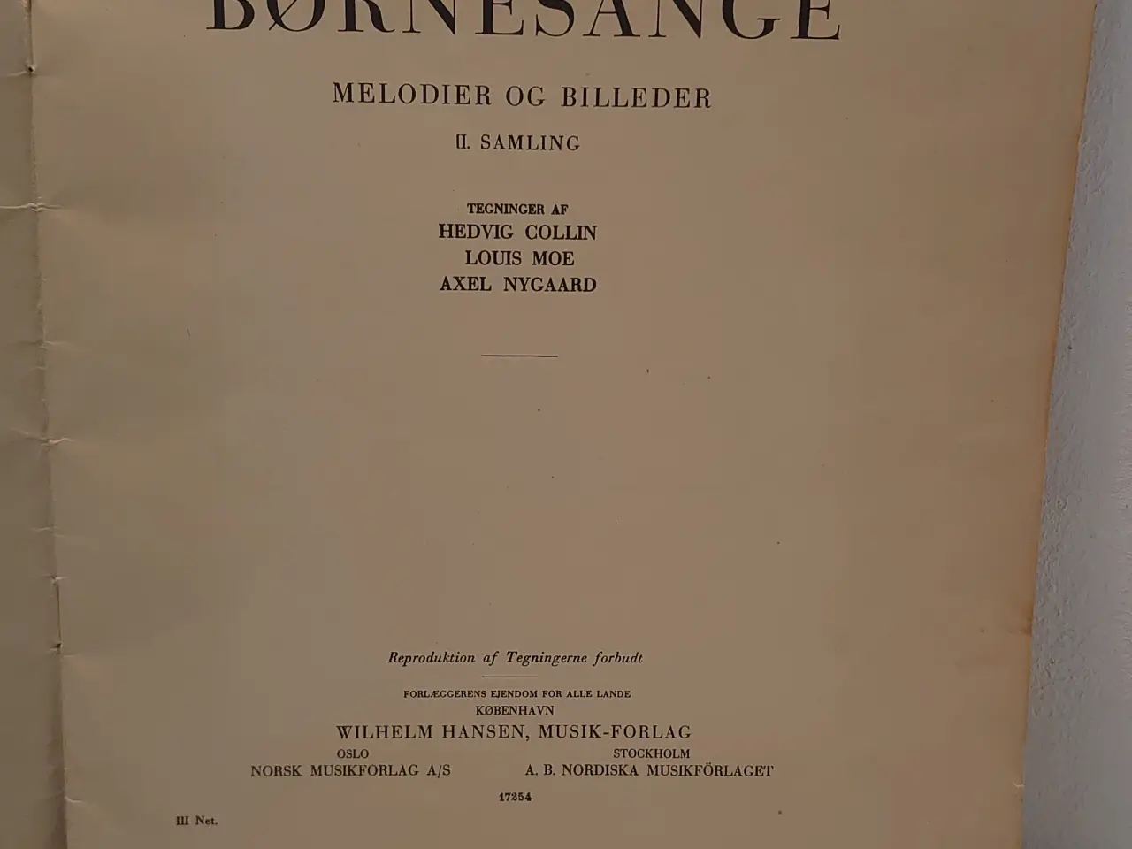 Billede 2 - Vore Børnesange 2. samling. Melodier og billeder.