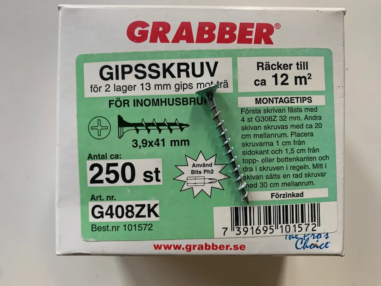 Billede 1 - Gips skruer 3,9 x 41 mm