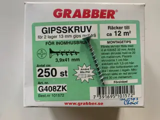 Gips skruer 3,9 x 41 mm