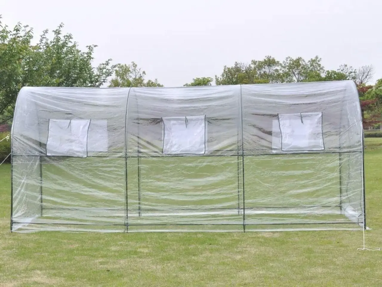 Billede 4 - Stort flytbart drivhus - transparent PVC, 450 × 190 × 200 cm