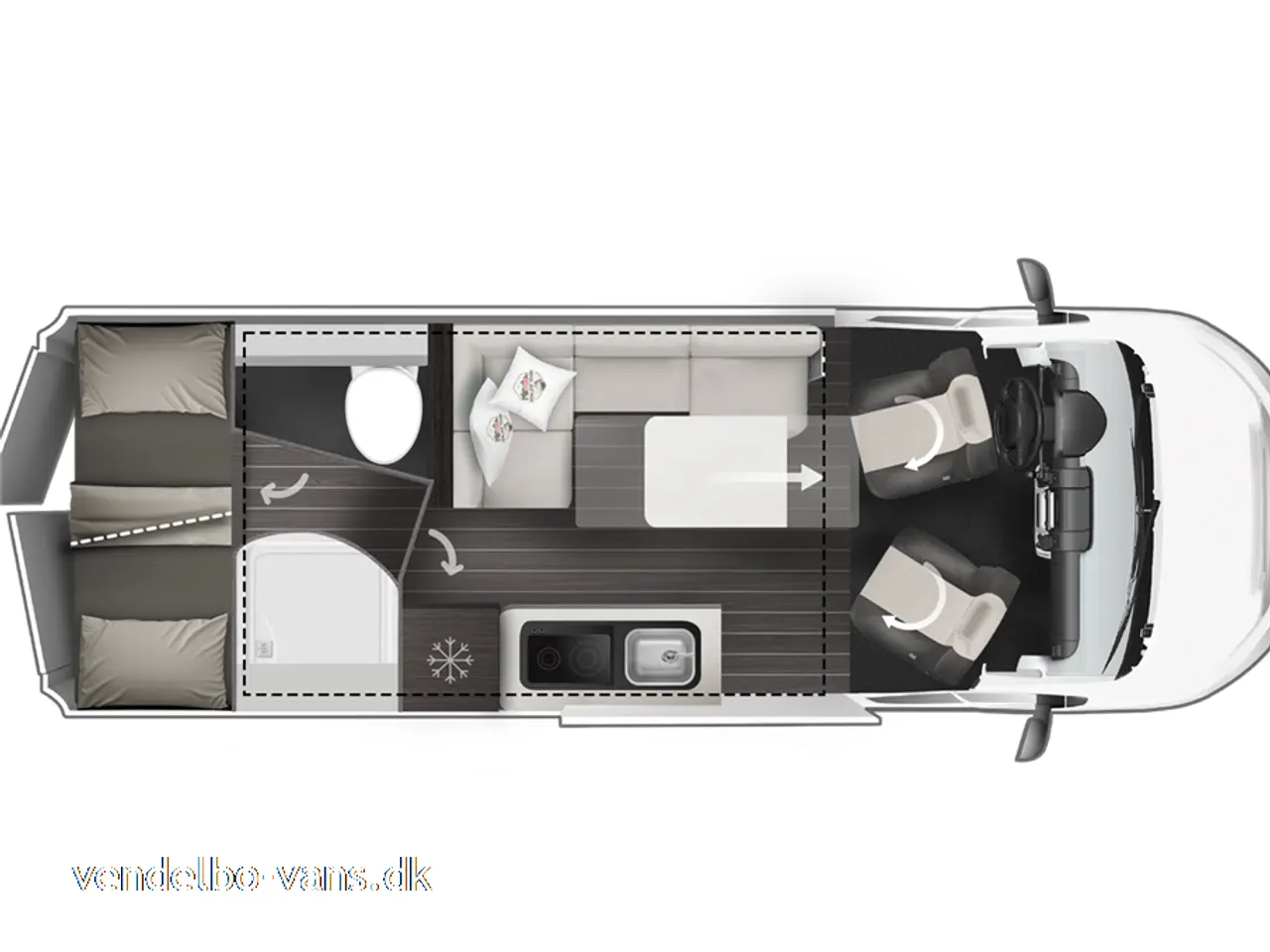 Billede 26 - 2026 - Rollerteam Livingstone Sport 7 Active Van 5,99 m med 5. S. sele og sove pladser