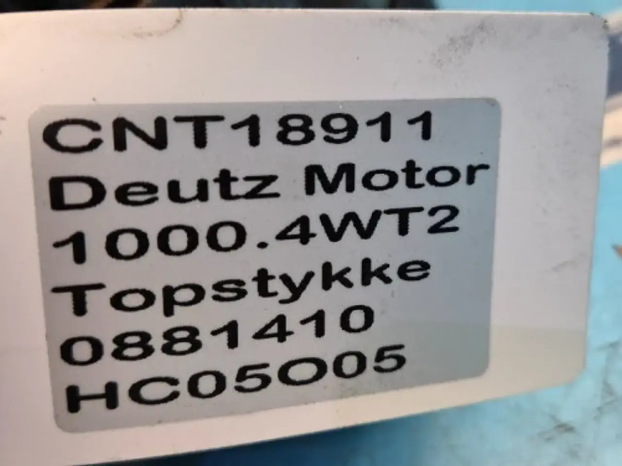 Billede 14 - Deutz 1000.4WT2 Topstykke 0881410