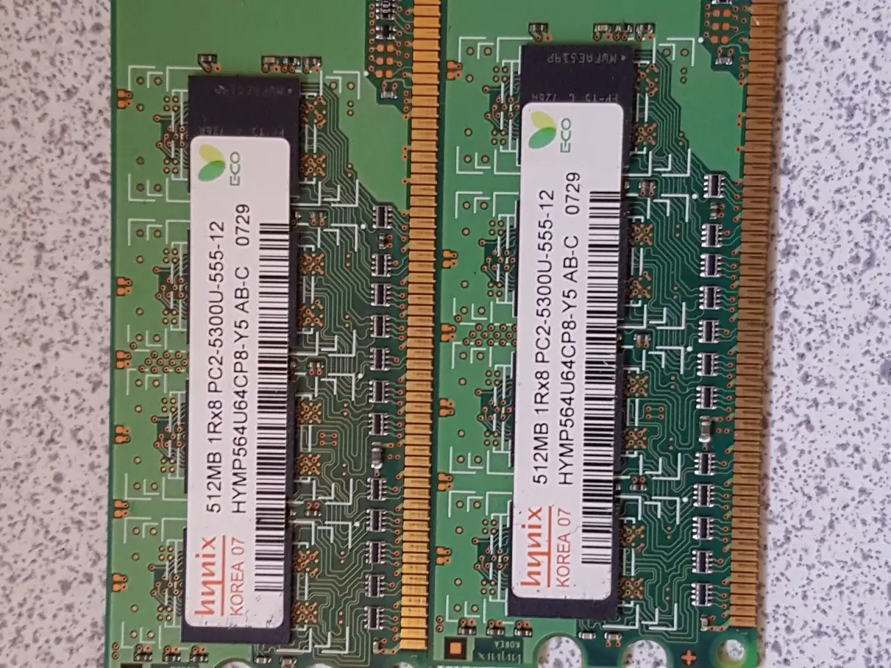 Billede 1 - 2x512mb pc2-5300u 555mhz