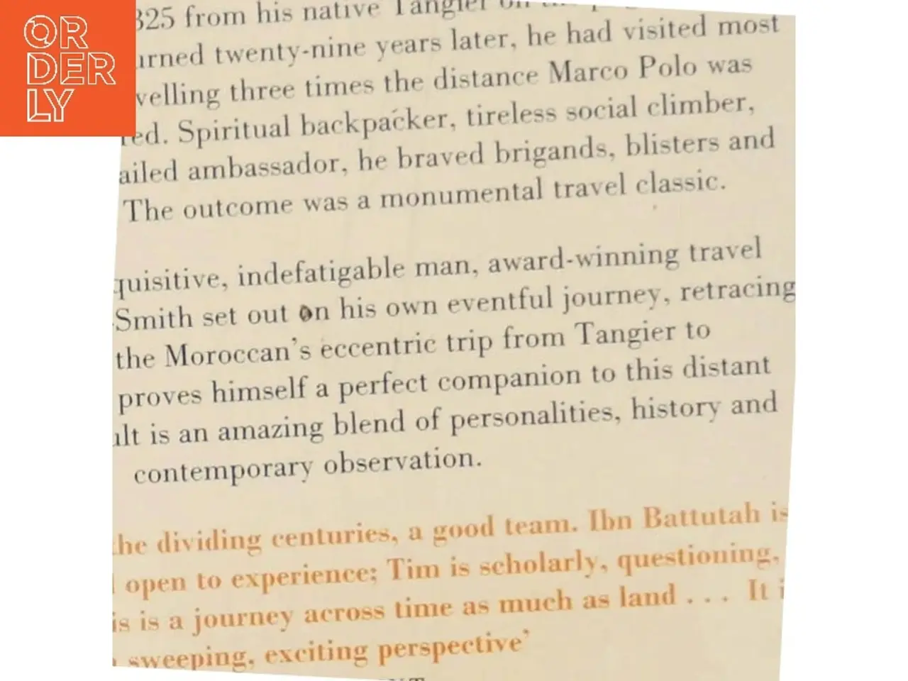 Billede 3 - Travels With a Tangerine af Tim Mackintosh-Smith (Bog)