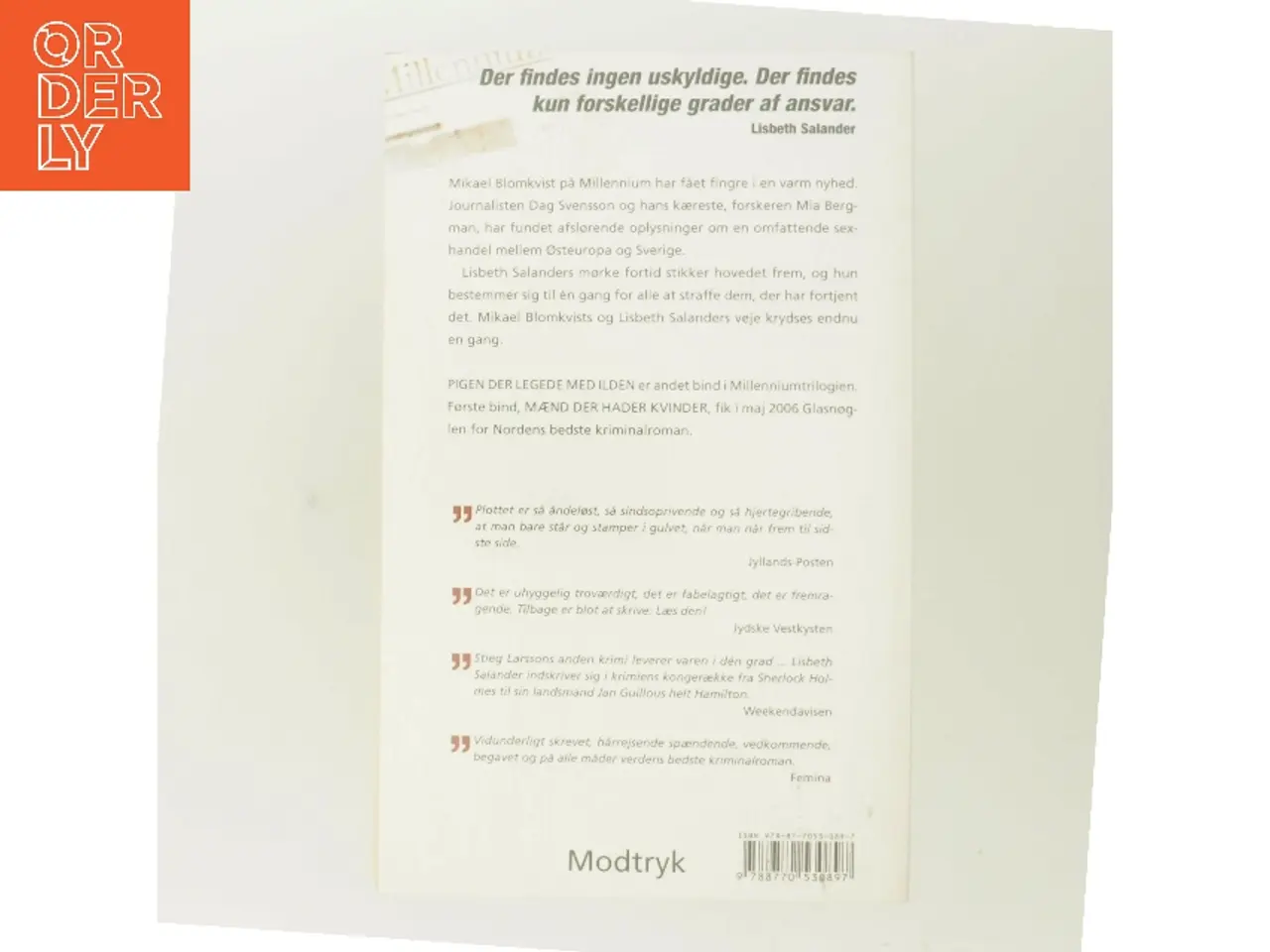 Billede 3 - Pigen Der Legede Med Ilden (Millennium, 2. Bind) af Stieg Larsson (Bog)