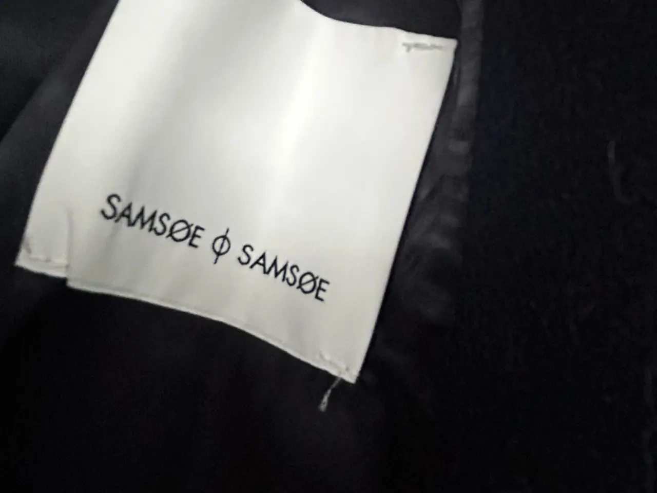 Billede 3 - Uldfrakke med fedt print fra Samsøe&Samsøe