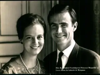 Tronfølgeren Prinsesse Margrethe og Greve Henri de Laborde de Moupszat - Stender 2310/35 - Ubrugt