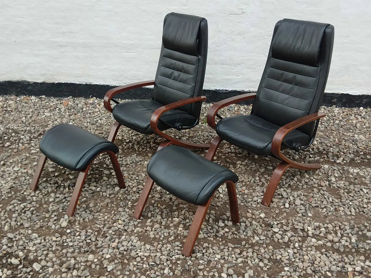 Billede 12 - Stressless, Hjort Knudsen, Farstrup læder lænestol