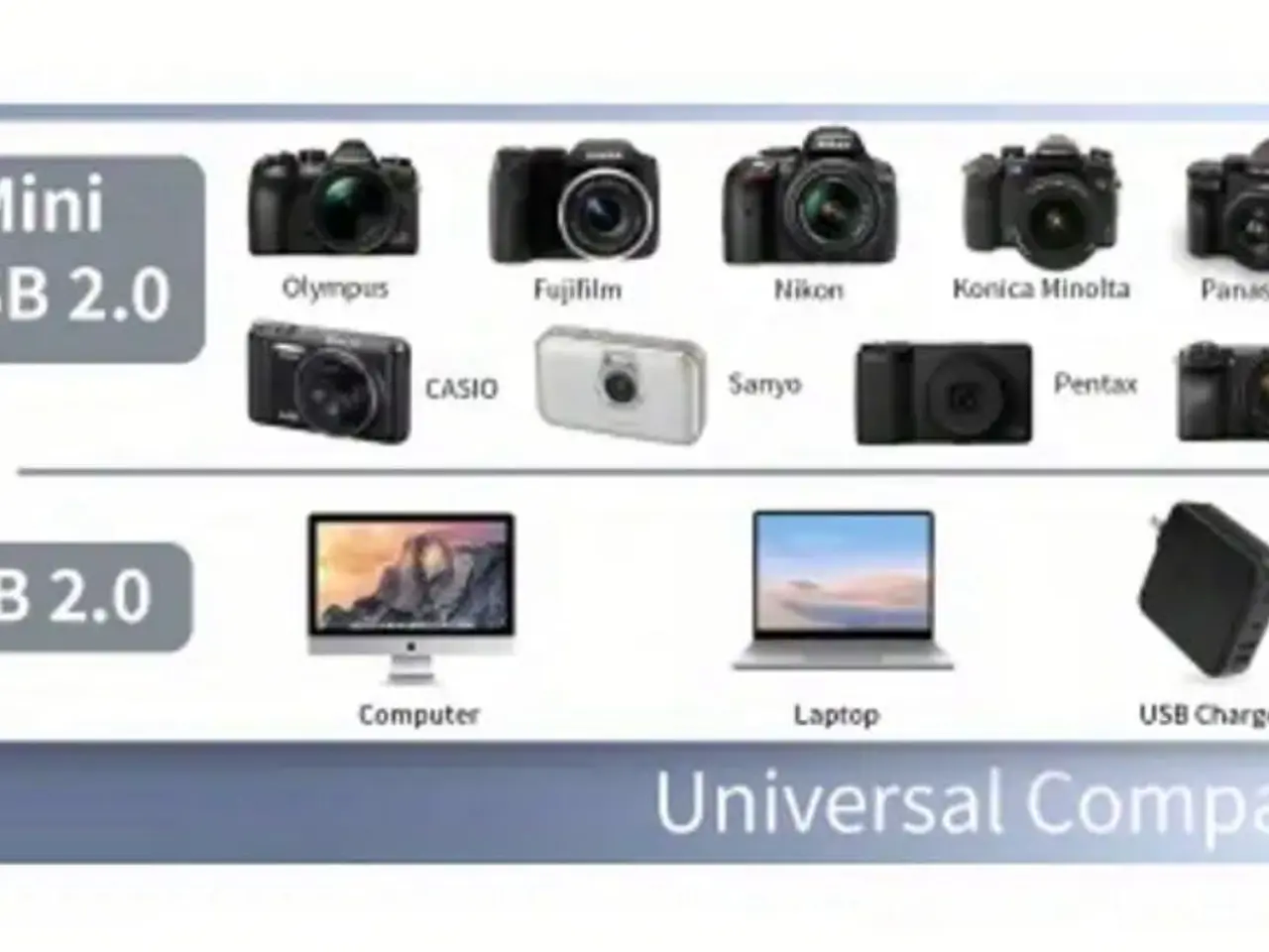 Billede 5 - USB Oplader til kameraer (8 pin) flere mærker se beskrivelse