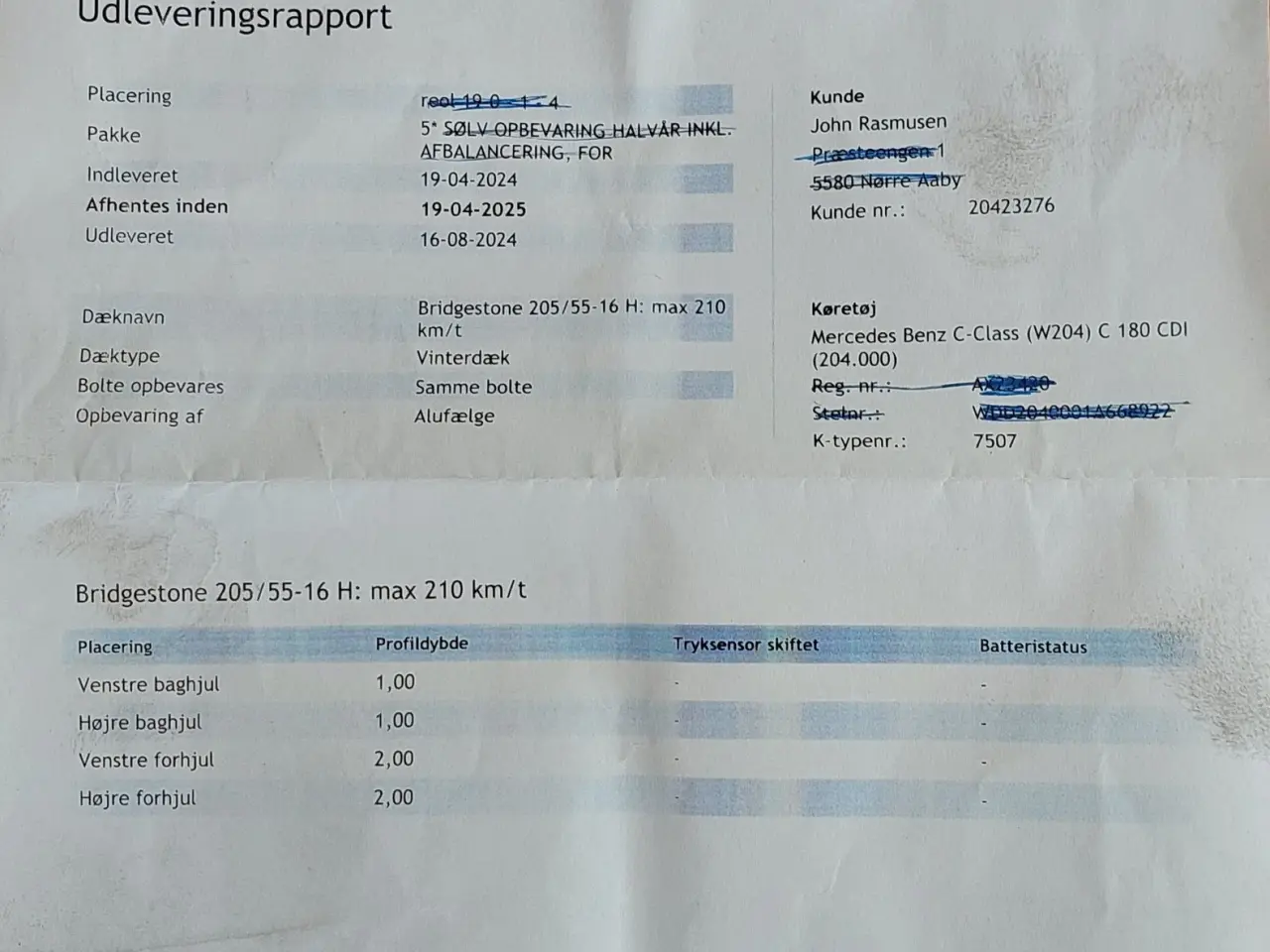 Billede 5 - Vinterdæk Mercedes på originale alufælge