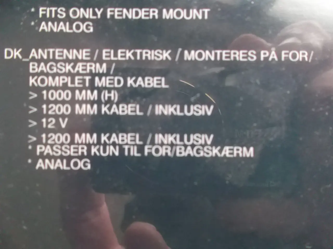 Billede 2 - Elantenne / motorantenne XZOUND fra T. Hansen