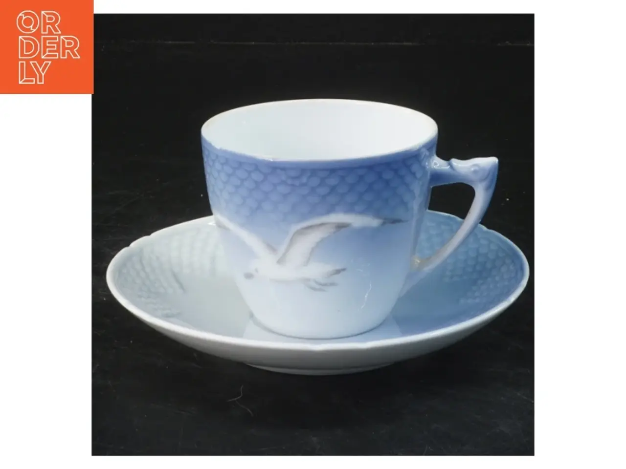 Billede 1 - Mågestel Kaffekop med underkop fra B&G (str. 6,5x9,5&ø14 cm)
