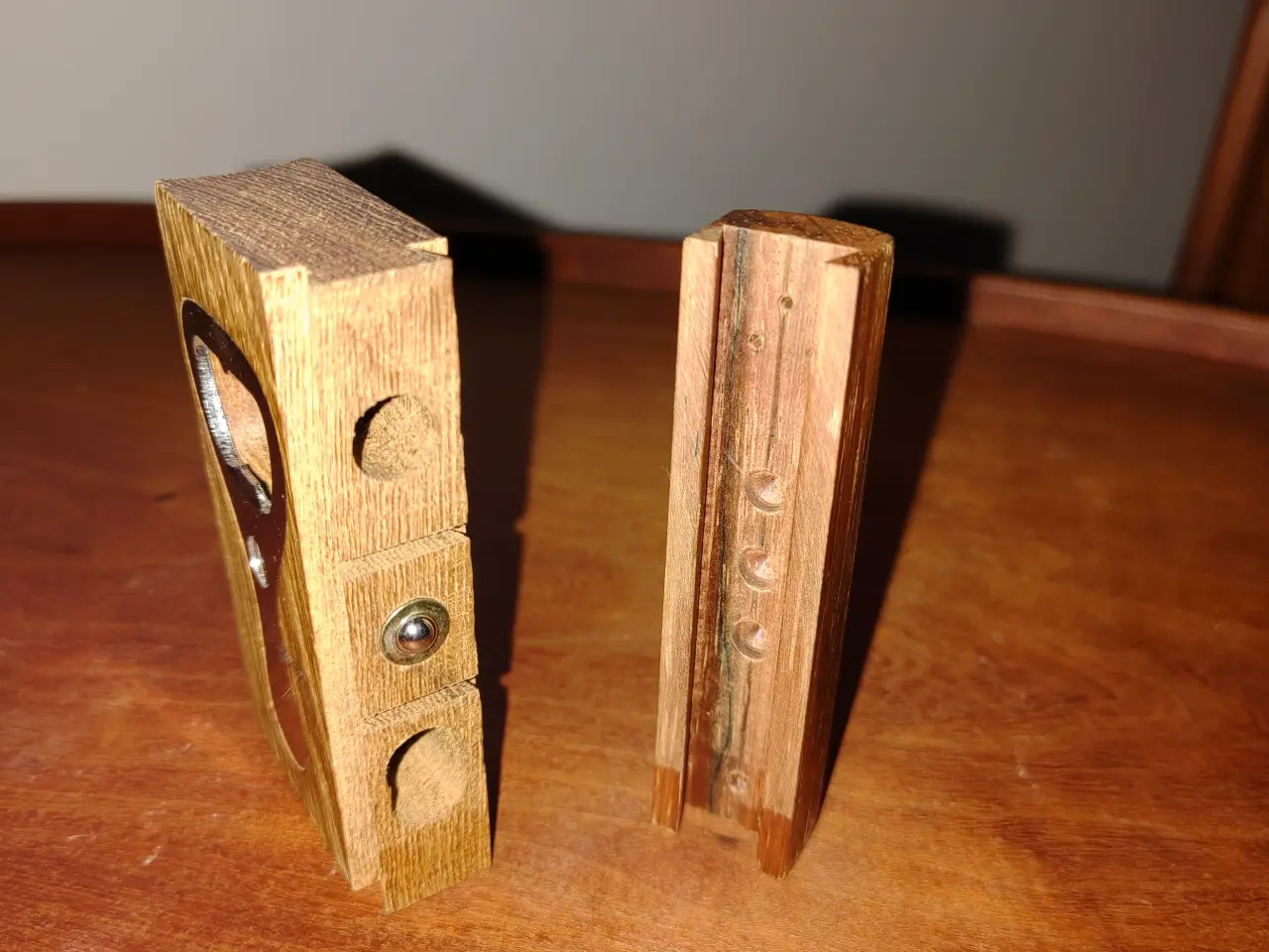 Billede 3 - Teak salt/peber bøsse og oplukker