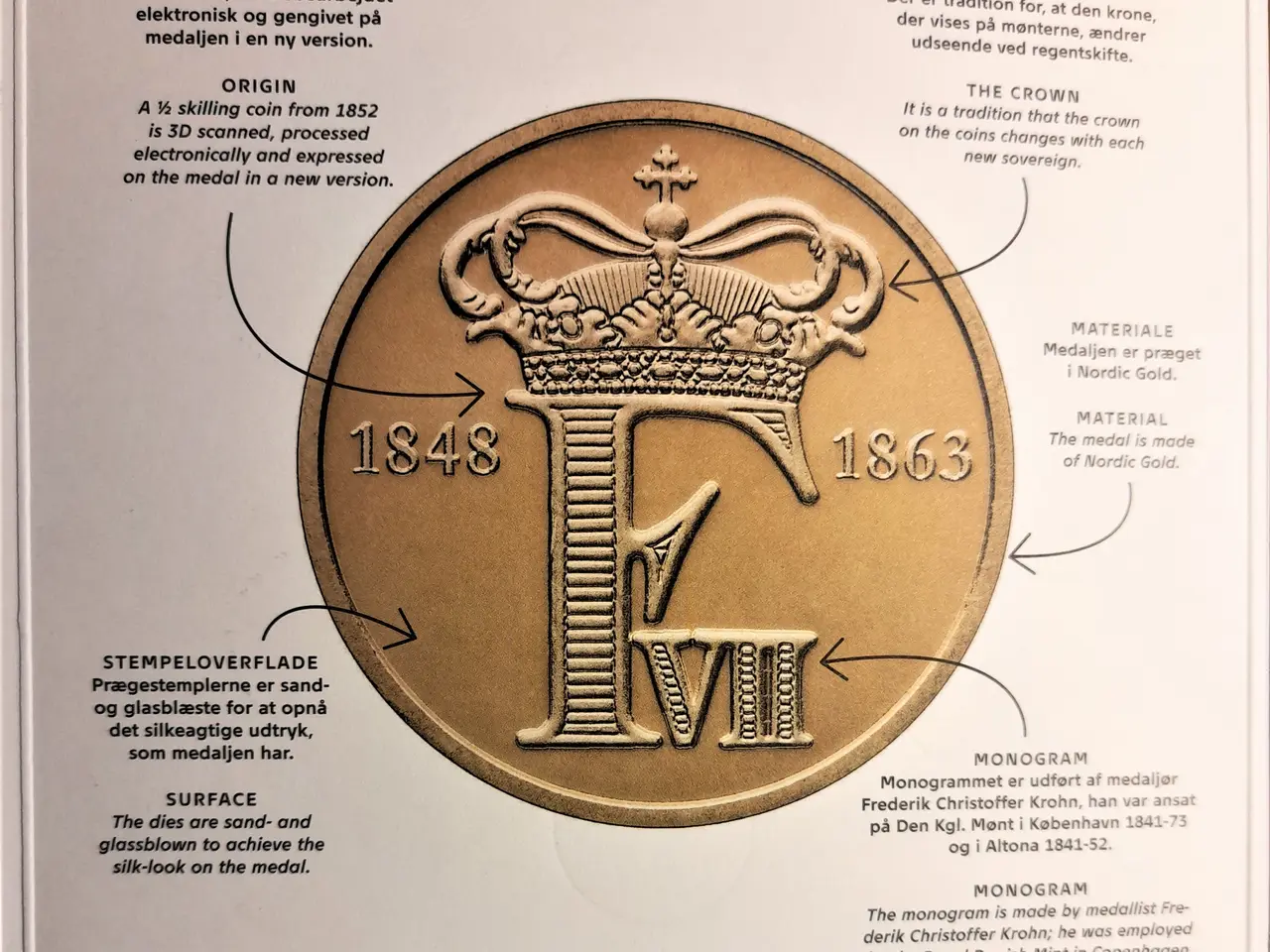 Billede 2 - DET KGL MØNTSÆT 2015 Med FREDERIK VII Monogram
