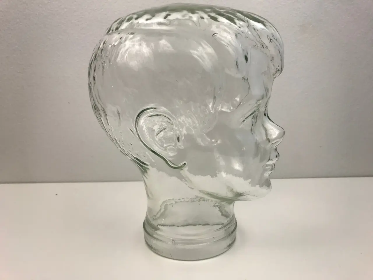 Billede 4 - Glasfigur / Glas-hoved (dreng) 