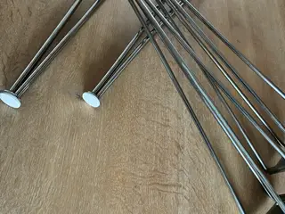 4 stk Piet Hein spisebordsben 70 cm stål 