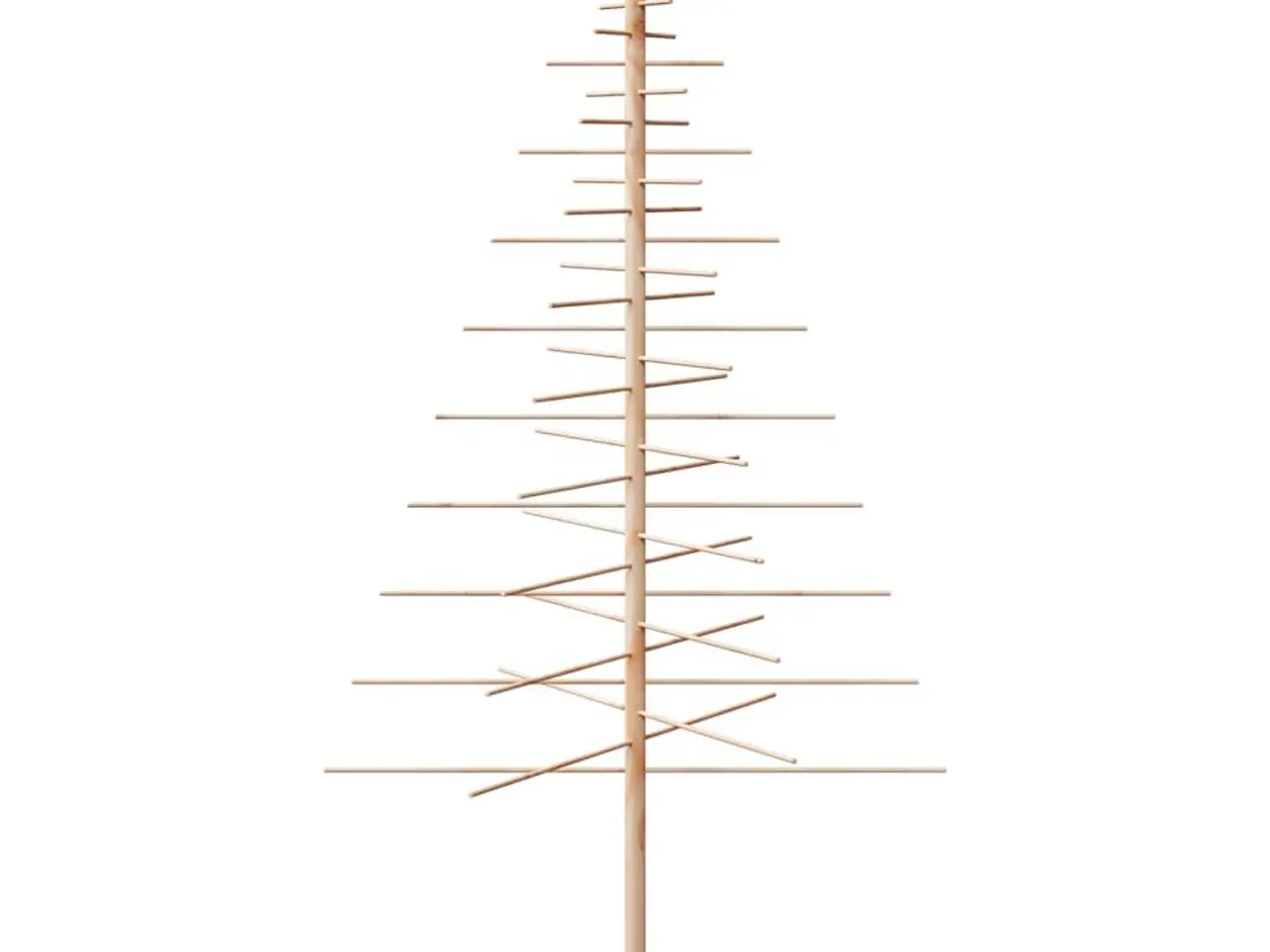Billede 4 - Dekorativt juletræ i træ 210 cm