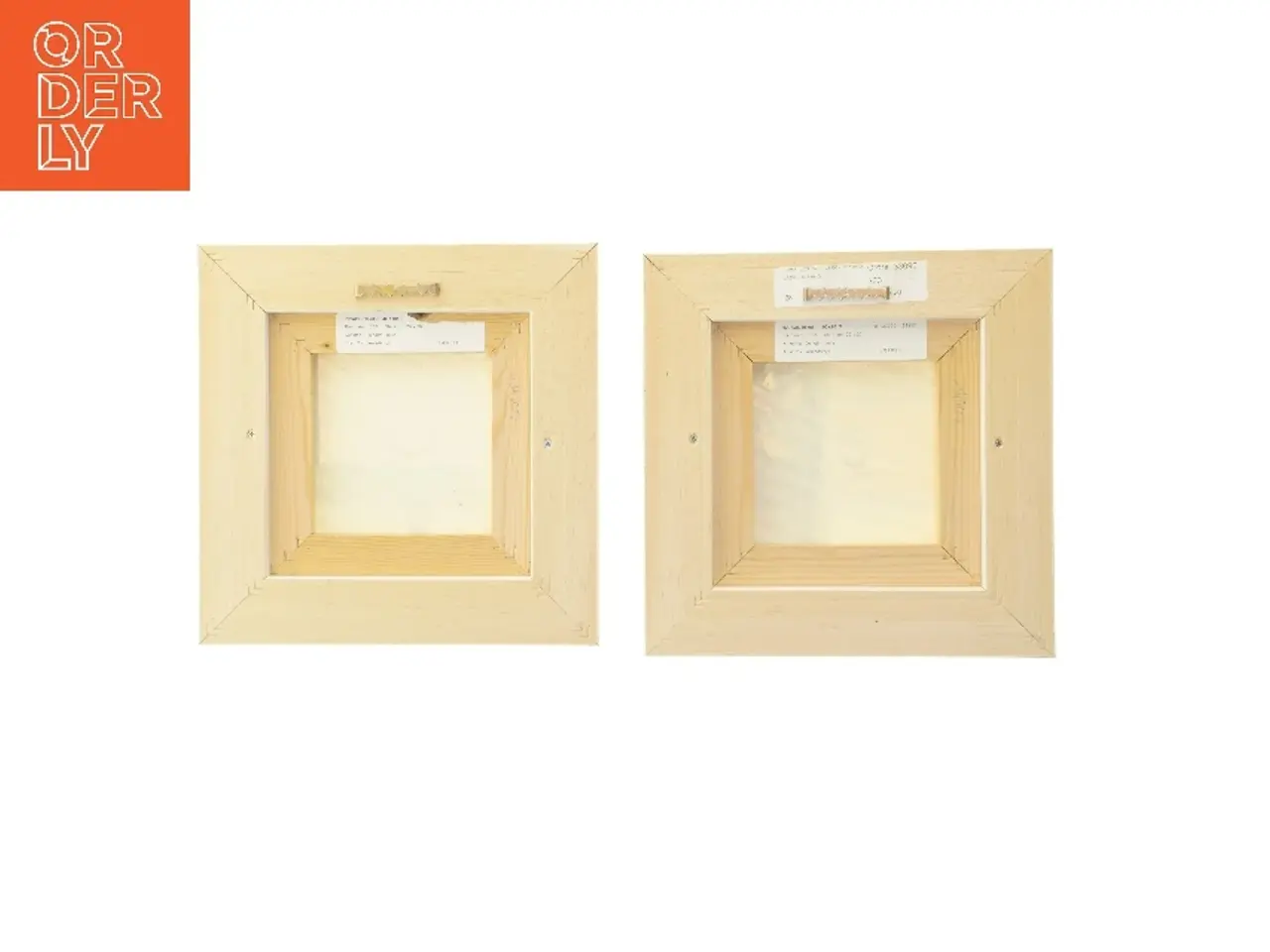 Billede 2 - Abstrakte billeder med rammer (str. 2 stk 24,5x24,5 cm)