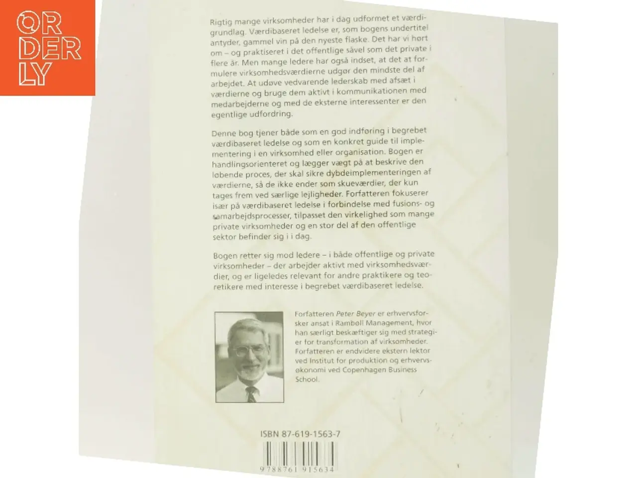 Billede 3 - Værdibaseret ledelse : den ældste vin på den nyeste flaske af Peter Beyer (Bog)