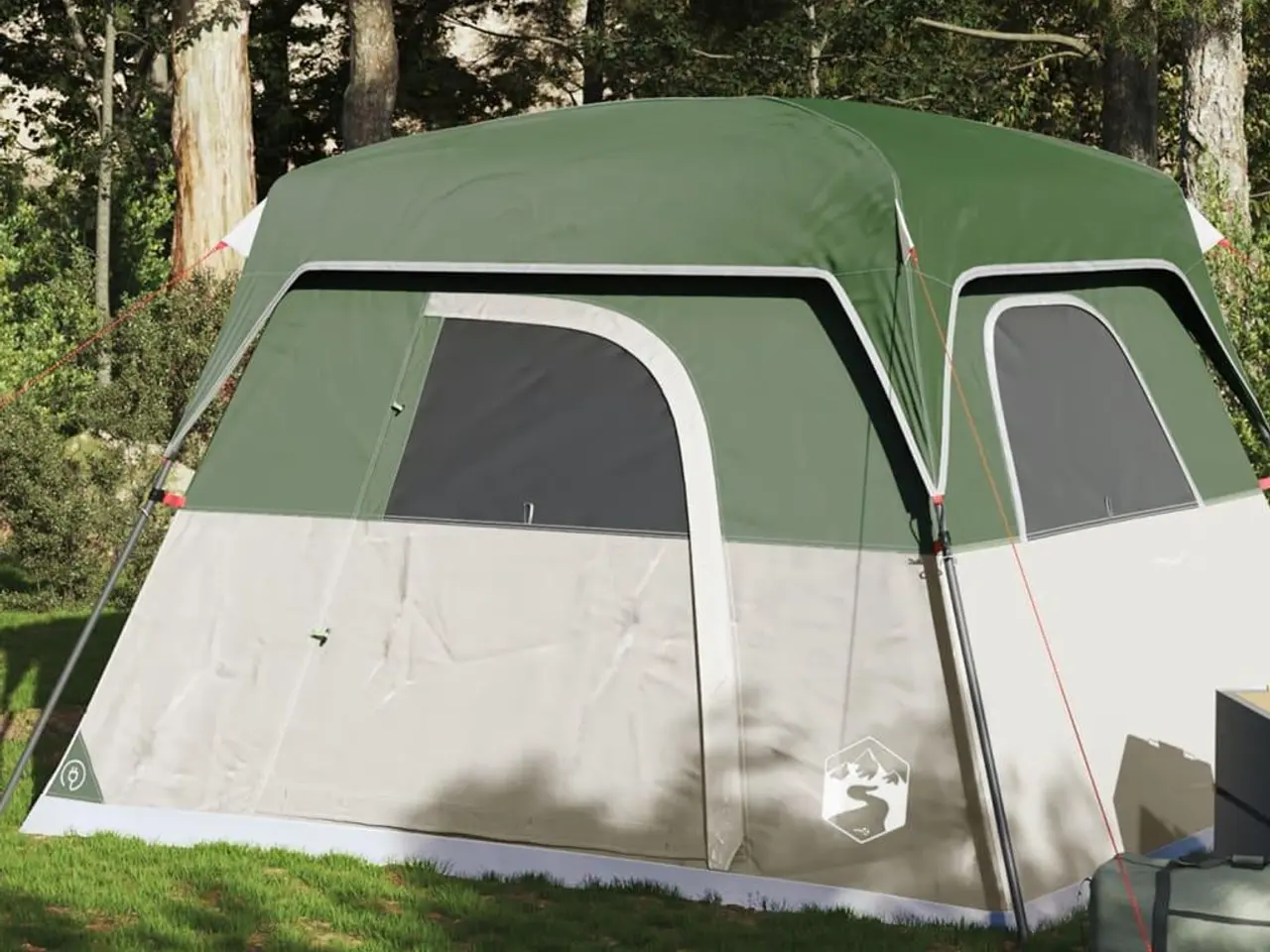 Billede 1 - 4-personers campingtelt vandafvisende grøn