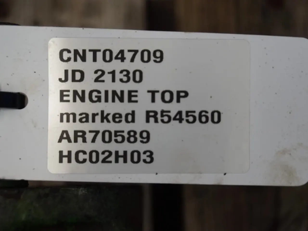 Billede 2 - John Deere 4239 Topstykke AR62452