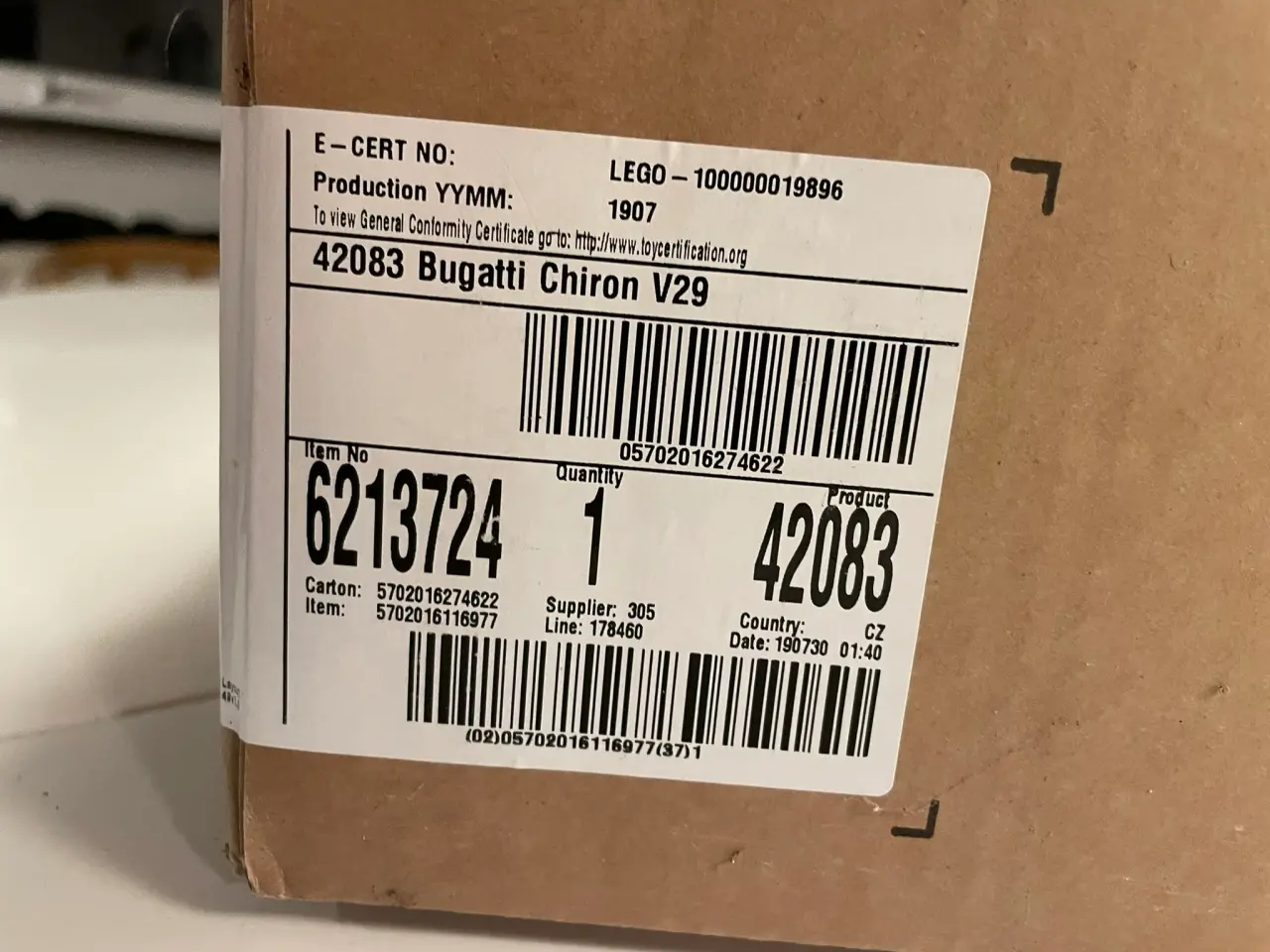 Billede 3 - LEGO Technic 42083 - Bugatti Chiron