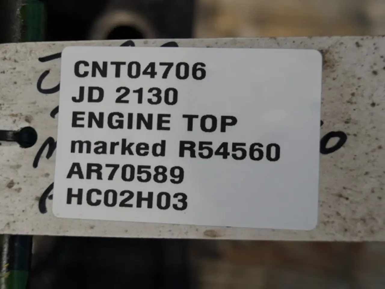 Billede 2 - John Deere 4239 Topstykke AR62452