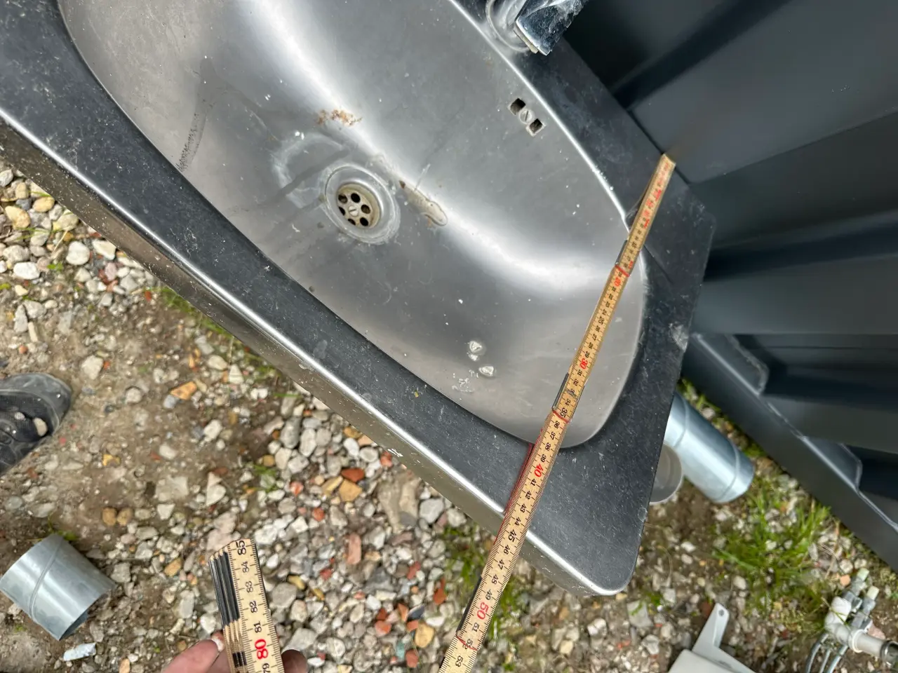 Billede 3 - Stålvask og blandingsbatteri